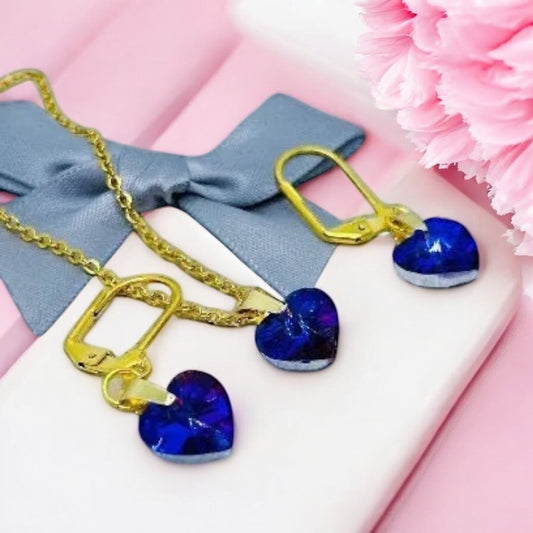 kryštálový šperk, elegantný náhrdelník, darček pre ženu, šperk pre znamenie Rak, bohyňa Lely, slovanský amulet, kolekcia Klenoty Slovanov, šperky z chirurgickej ocele
