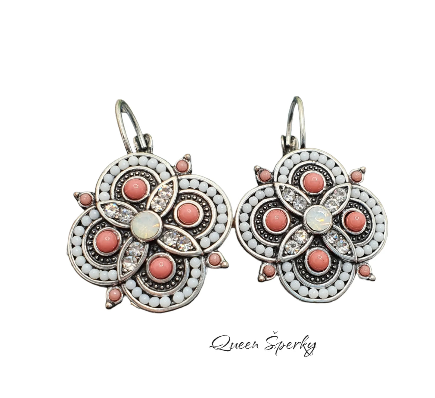 QUEEN earrings Vanda gray 1002112