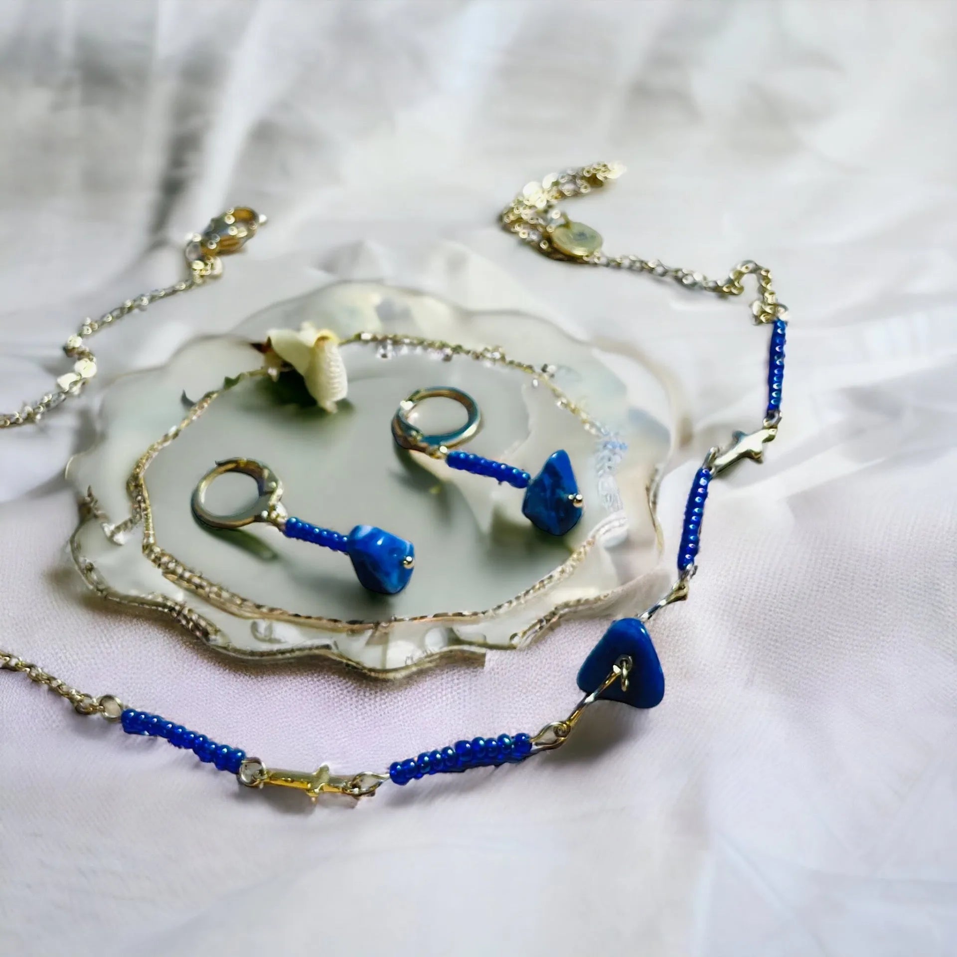 set lapis lazuli S184 - HARAKKA JEWLS