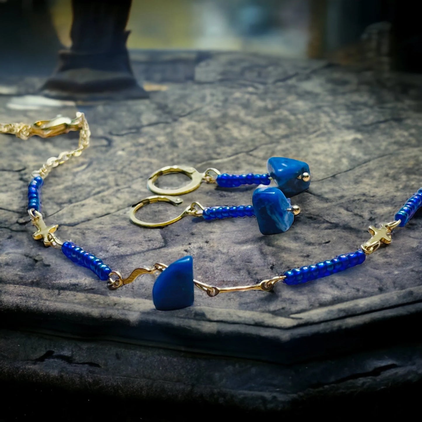 set lapis lazuli S184 - HARAKKA JEWLS