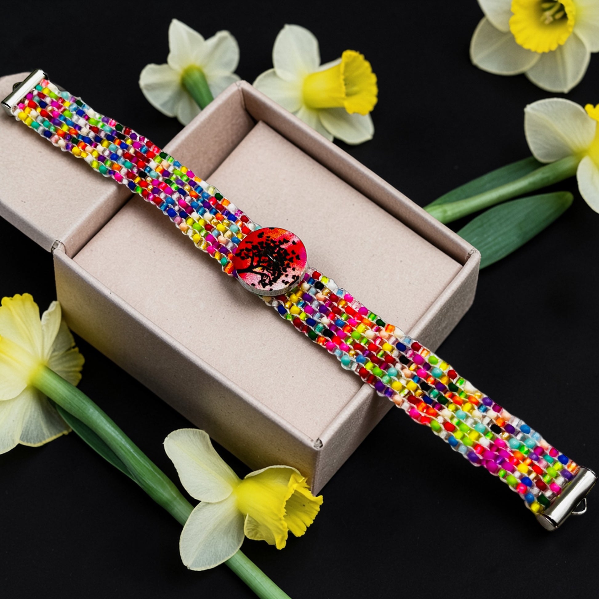 farebný korálkový náramok strom života Harakka Jewls