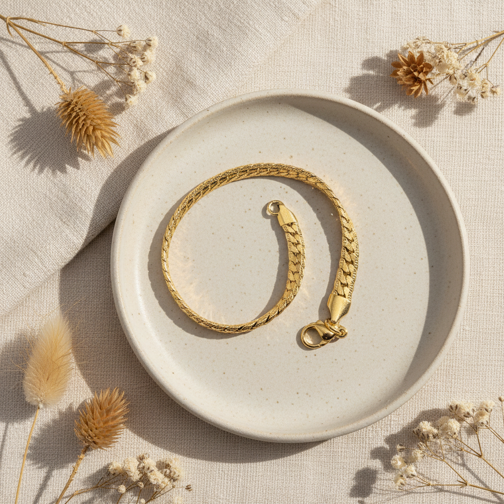 Elegantný náramok – Harakka Jewels flat lay