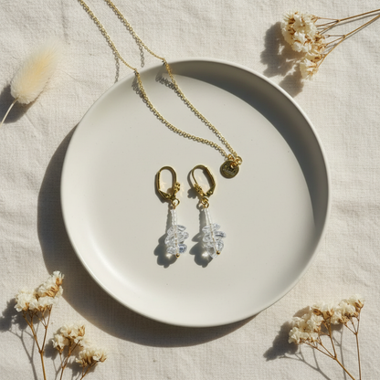 Harakka flat lay – set čirý krištáľ S185