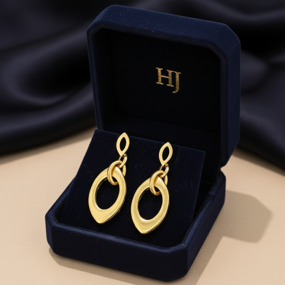 Harakka HJ jewelry box gold earrings