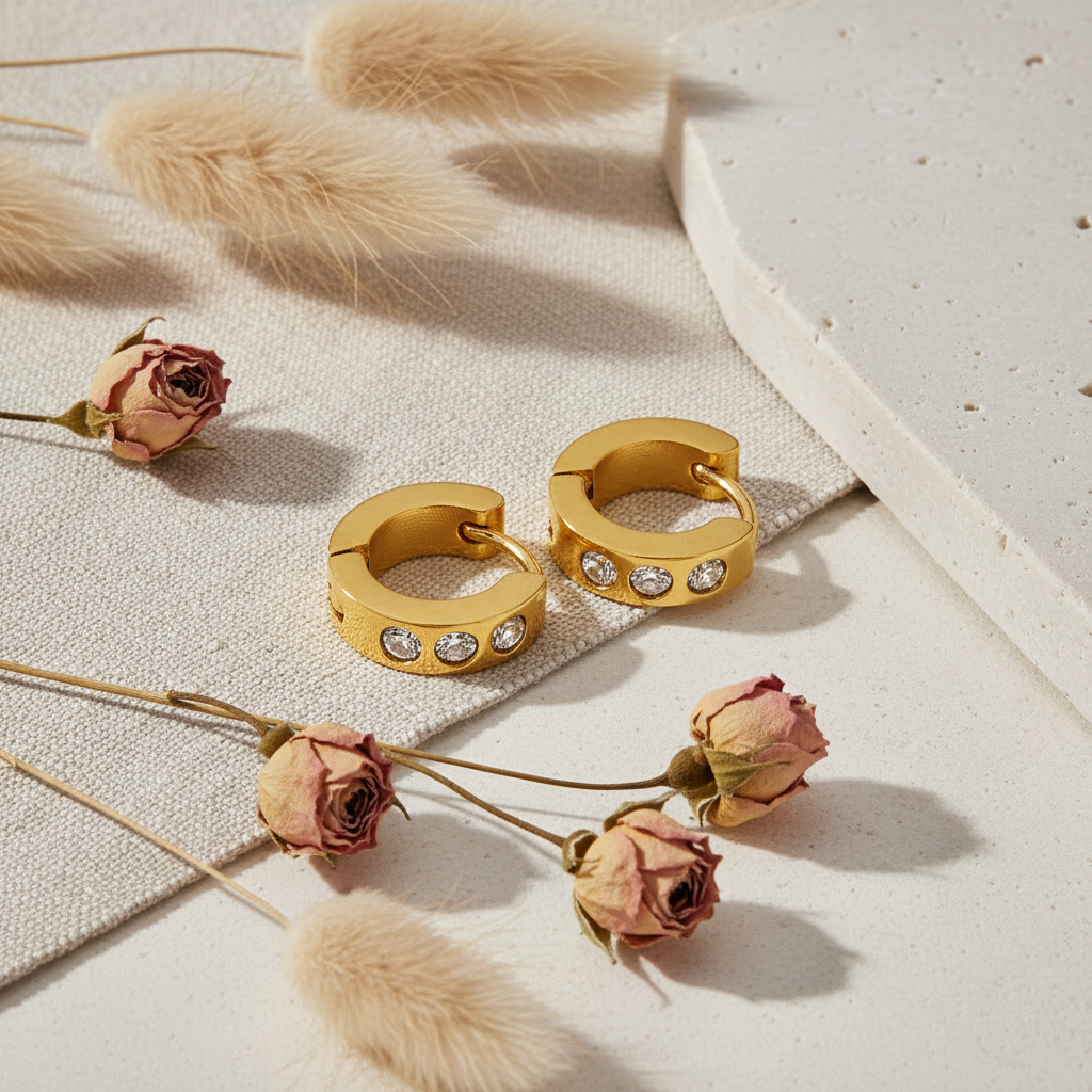 Harakka – luxusný flat lay náušnice
