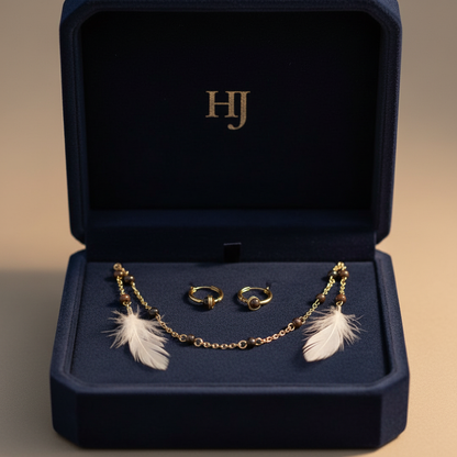 Hnedý Set – luxusná šperkovnica