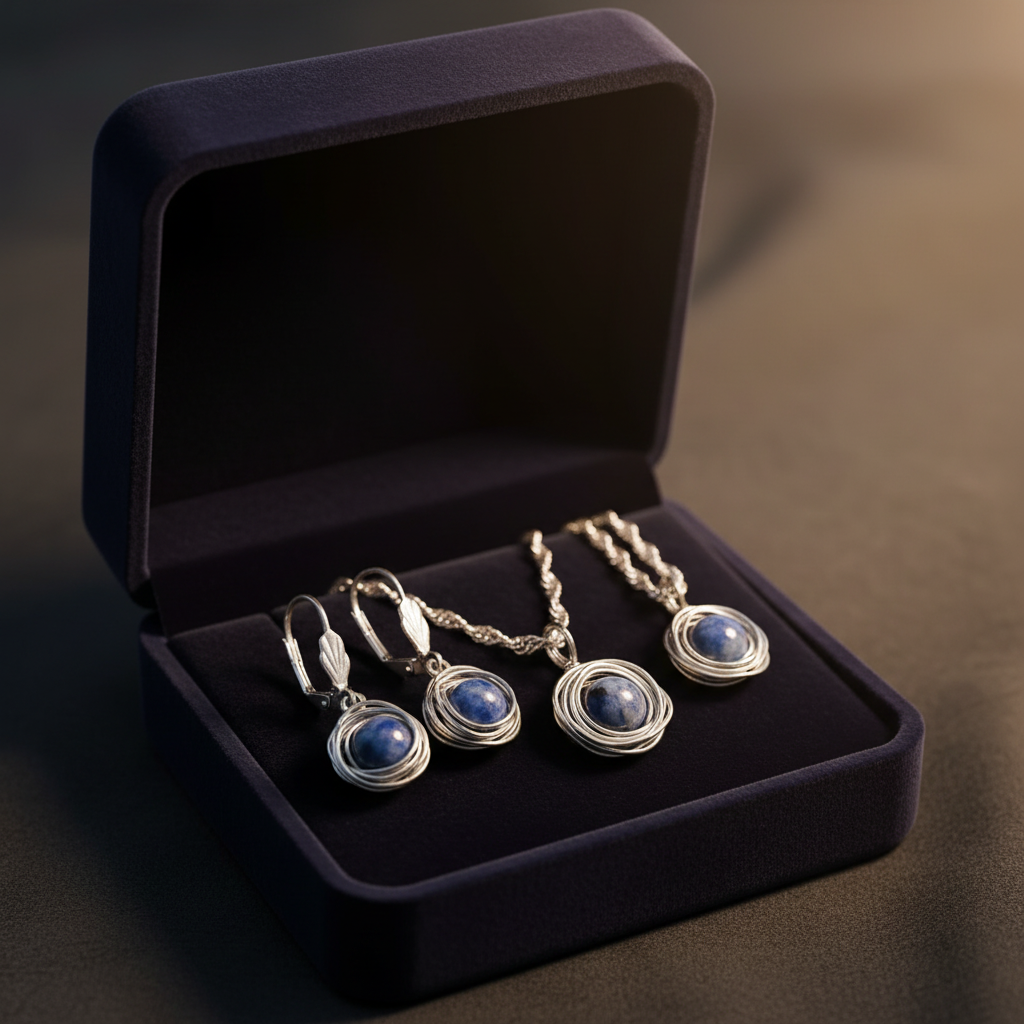 Set sodalit S210 – luxusná šperkovnica
