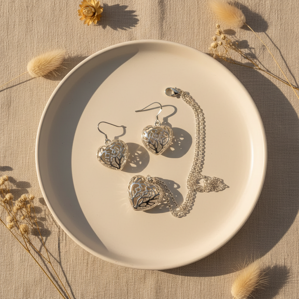 Set Srdce príbehov 1000028 – flat lay | HARAKKA