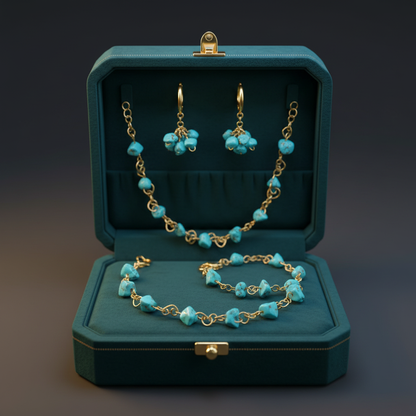 Tyrkysový šperk set – luxusné balenie