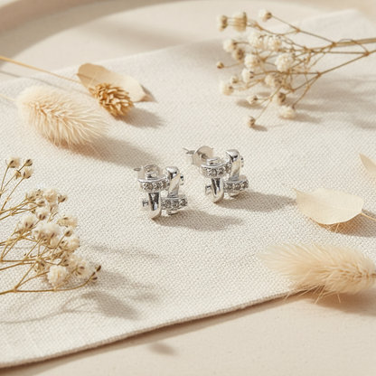 Flat lay – náušnice Olívia