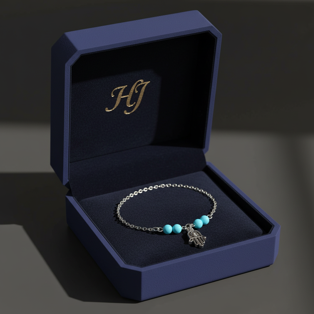 Modrý anklet – šperkovnica HJ