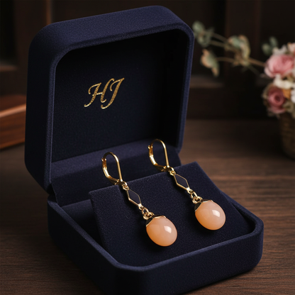 Náušnice chalcedón – šperkovnica HJ