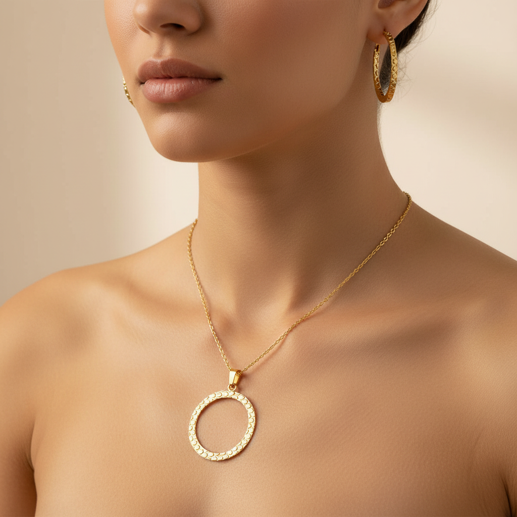 Na modelke – detail krku