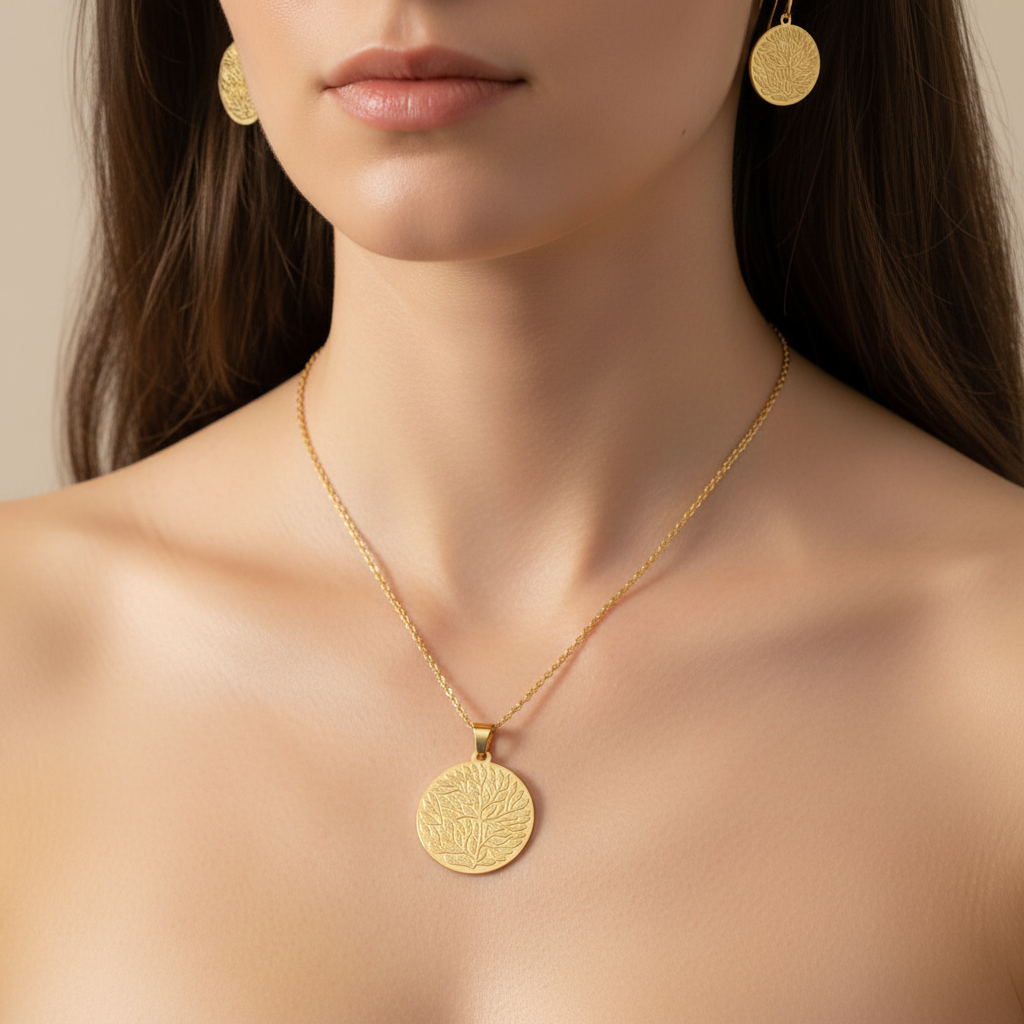 Na modelke – detail krku