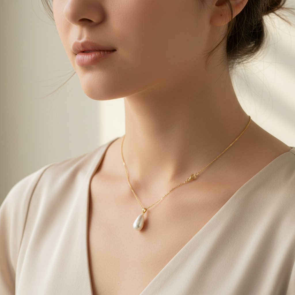 Na modelke – detail krku