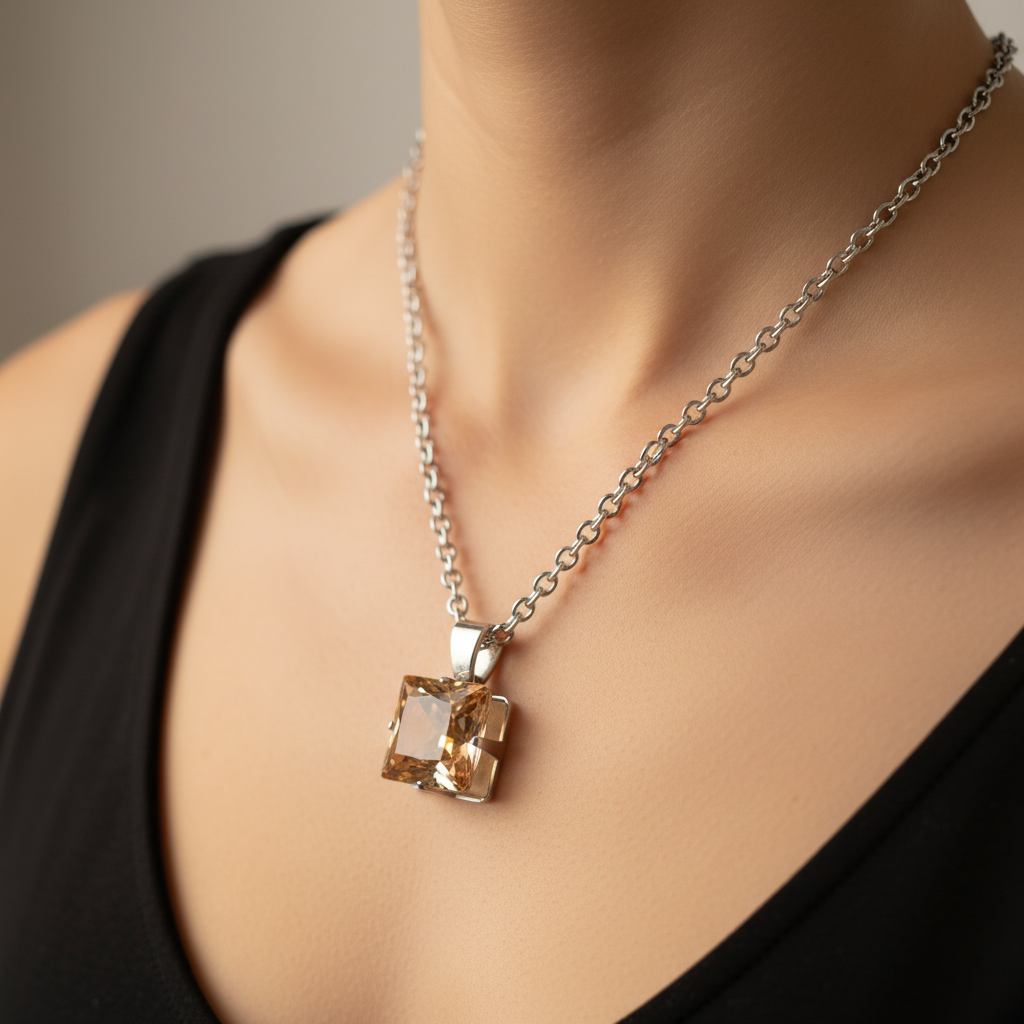 Oranžový set – modelka