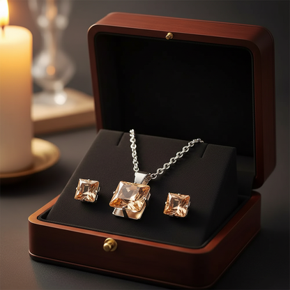 Oranžový set – šperkovnica