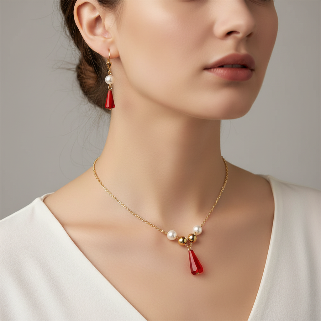 QUEEN Set RED – na modelke