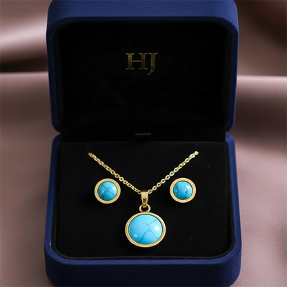 QUEEN Set Tyrkys – luxusná šperkovnica