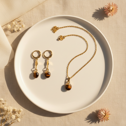 Sada tigrie oko – luxusný flat lay Harakka