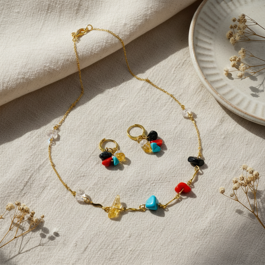 Set Čakra S175 – luxusný flat lay Harakka