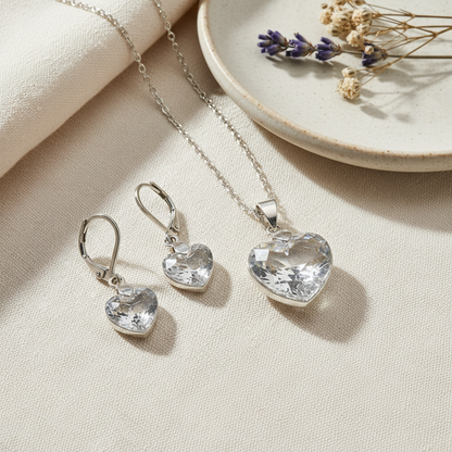 Set White Heart – luxusný flat lay Harakka štýl