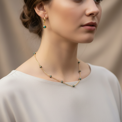 Zelený Set – na modelke